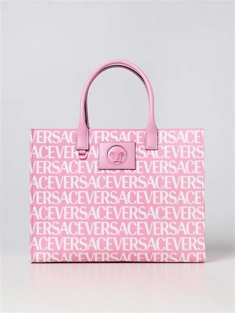 borsa versace rosa cipria|Borse Versace da donna .